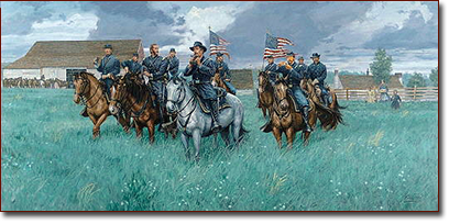 Estado Mayor De Las Fuerzas Federales en la Batalla De Gettysbur 